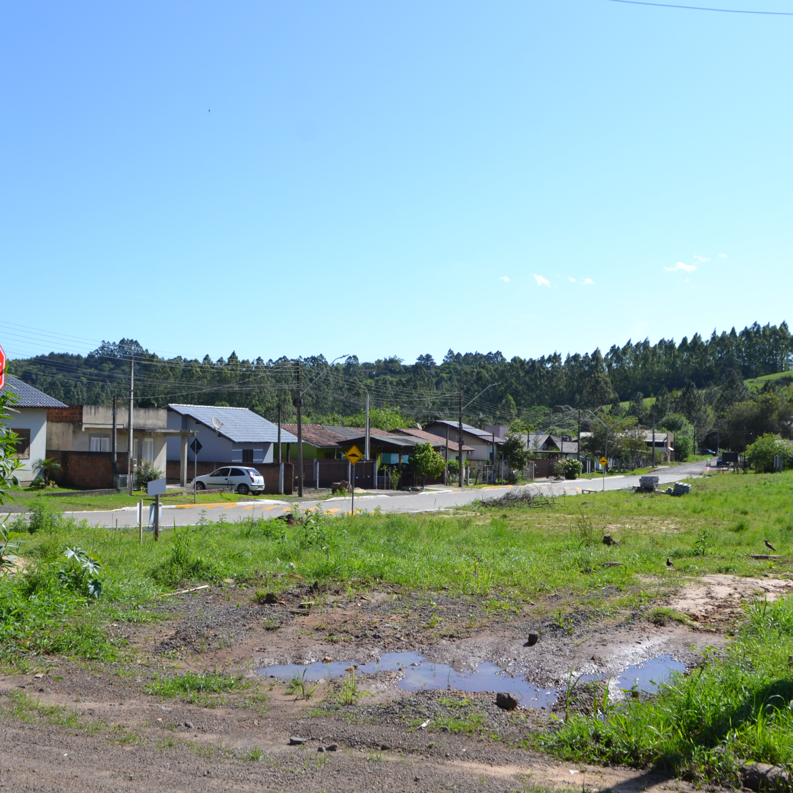 Frente do terreno