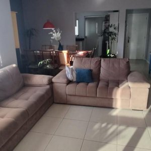 Sala de estar do apartamento