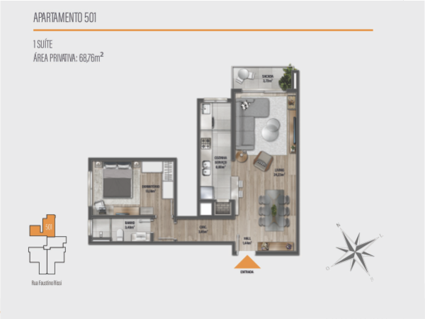 Planta apartamento 501